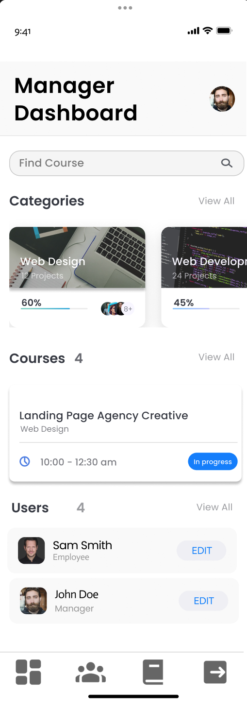 Learnly Mobile Wireframe 2