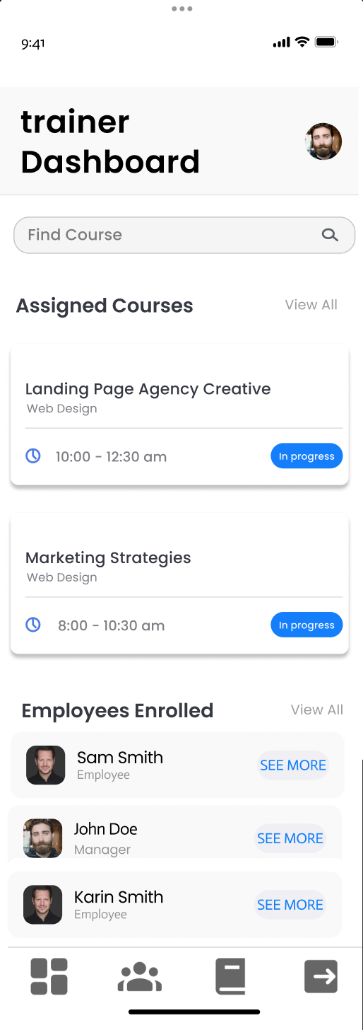 Learnly Mobile Wireframe 3