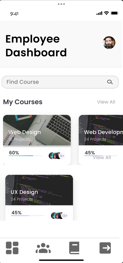 Learnly Mobile Wireframe 4